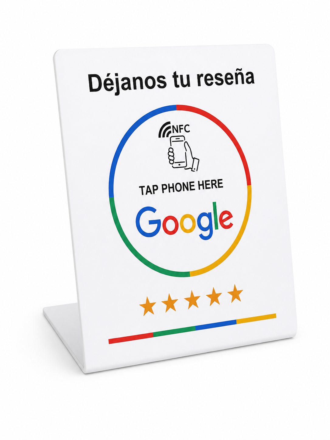 Panel NFC para reseñas